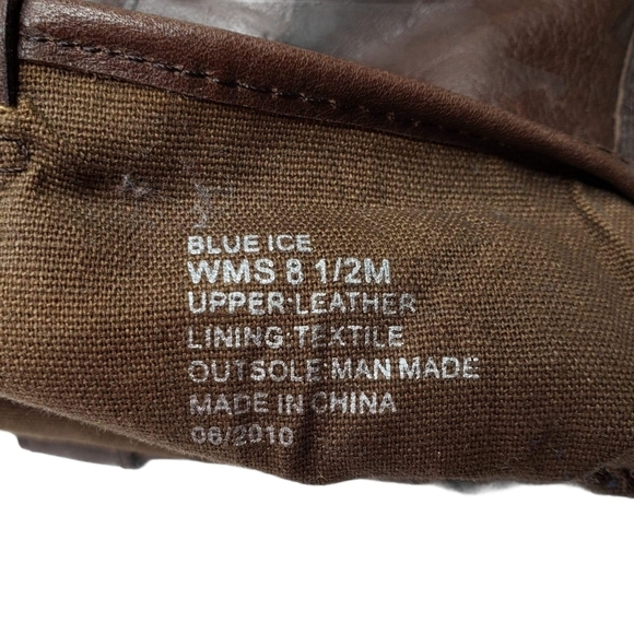 Kenneth Cole | Leather Blue Ice Wedge Ankle Boots - Picture 7 of 8